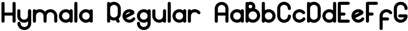Hymala Regular font