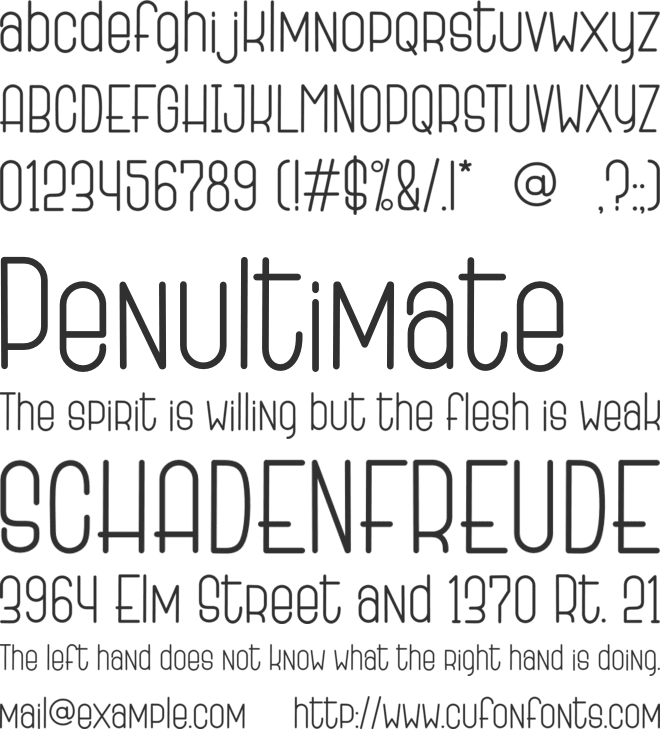 Home Away font preview