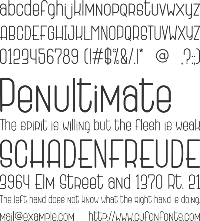 Home Away font preview