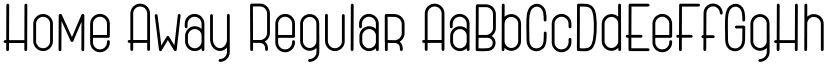 Home Away Regular font