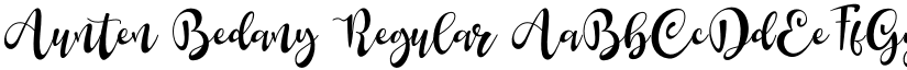 Aunten Bedany Regular font