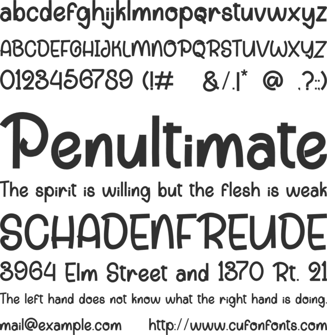 Enjoi Crafter font preview