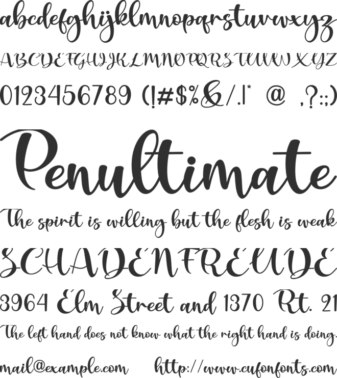 Mabussa font preview