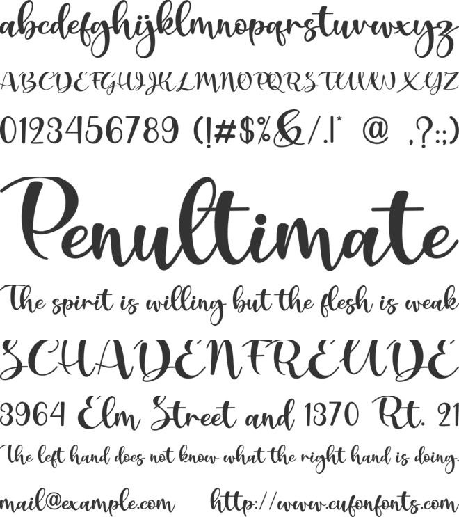 Mabussa font preview