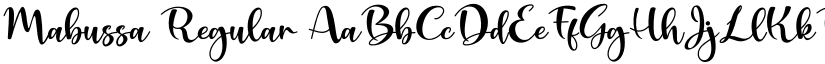 Mabussa Regular font