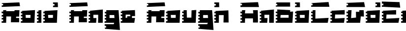 Roid Rage Rough font