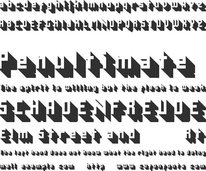 xtrude font preview