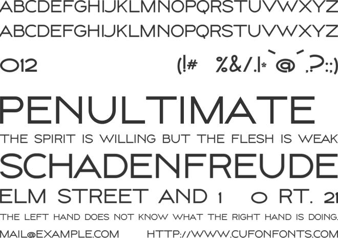 High Billion Sans font preview