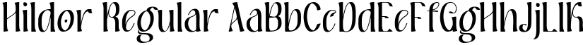 Hildor Regular font