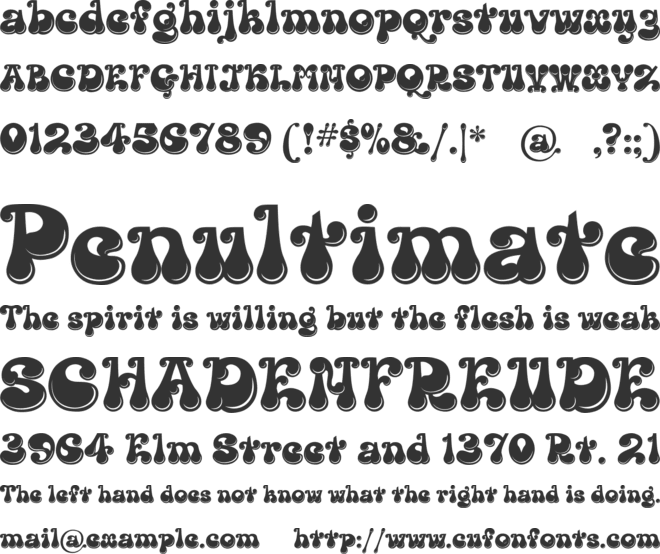 Kingthings Lickorishe font preview