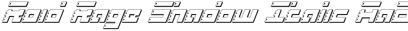 Roid Rage Shadow Italic font