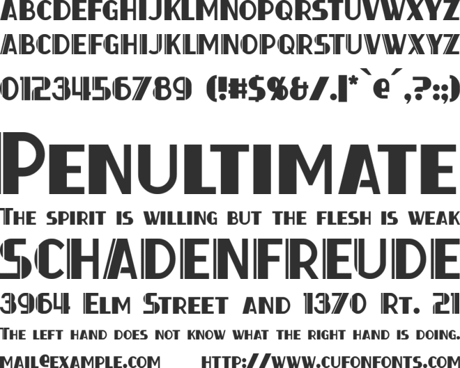 Thirty-Seven font preview