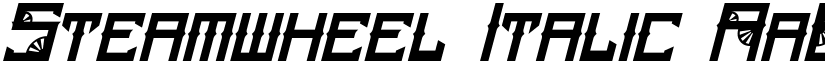 Steamwheel Italic font
