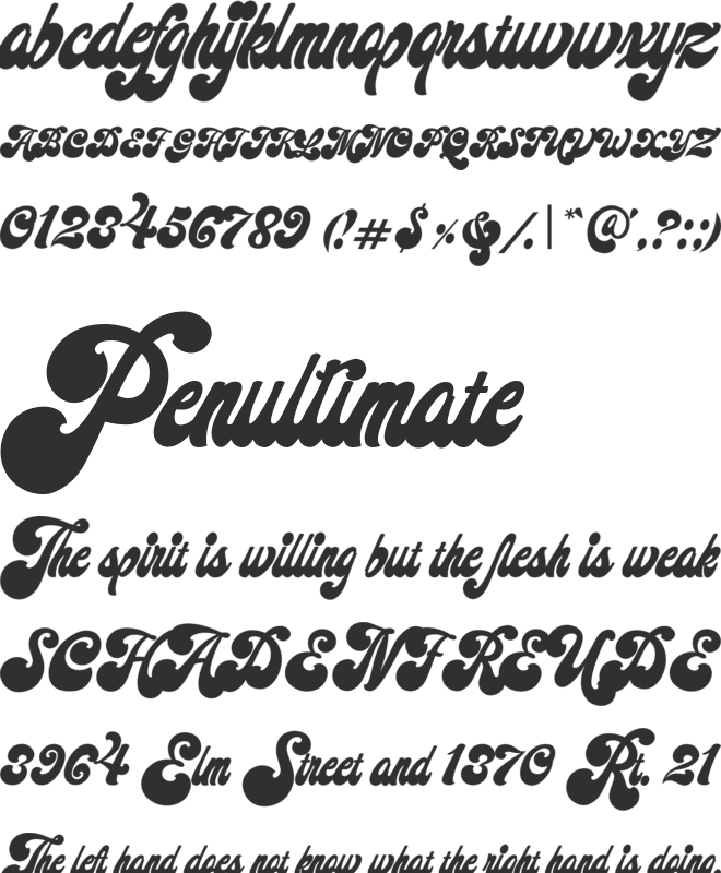 Midway font preview