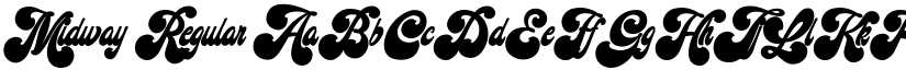 Midway Regular font