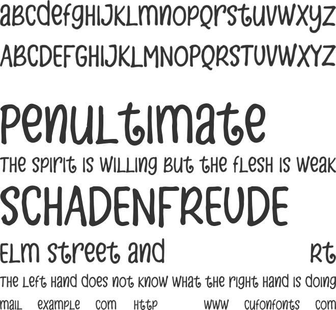 Zebudabi font preview