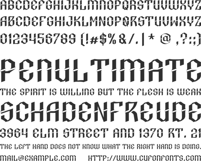 Jalompo font preview