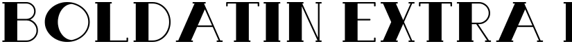 Boldatin Extra Bold font