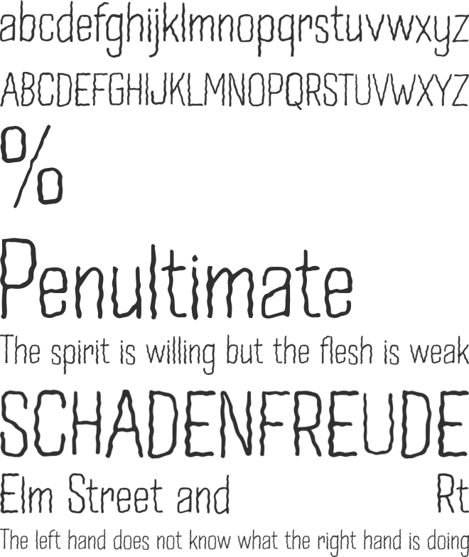 Wavy Lines font preview
