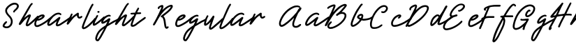 Shearlight Regular font
