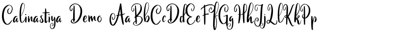 Calinastiya Demo font