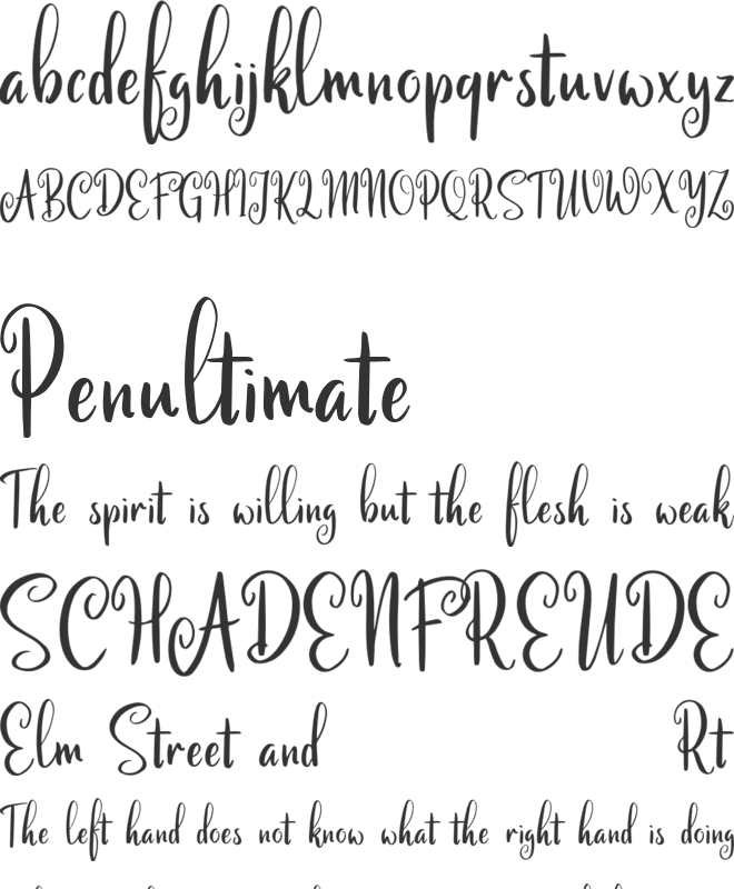 Calinastiya font preview