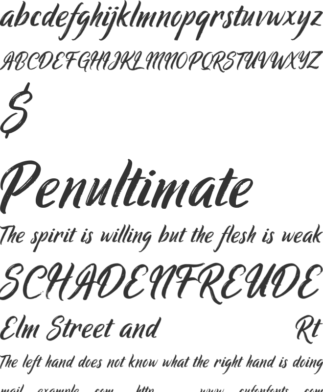 Ringtrack font preview