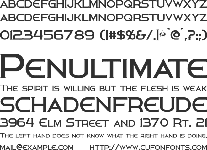 Persis font preview