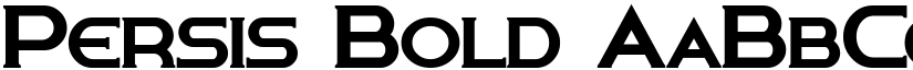 Persis Bold font