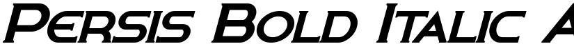 Persis Bold Italic font