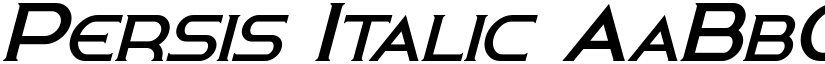 Persis Italic font