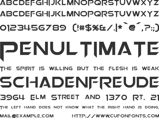 Orion Pax font preview