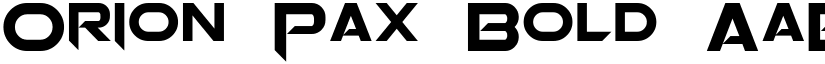 Orion Pax Bold font