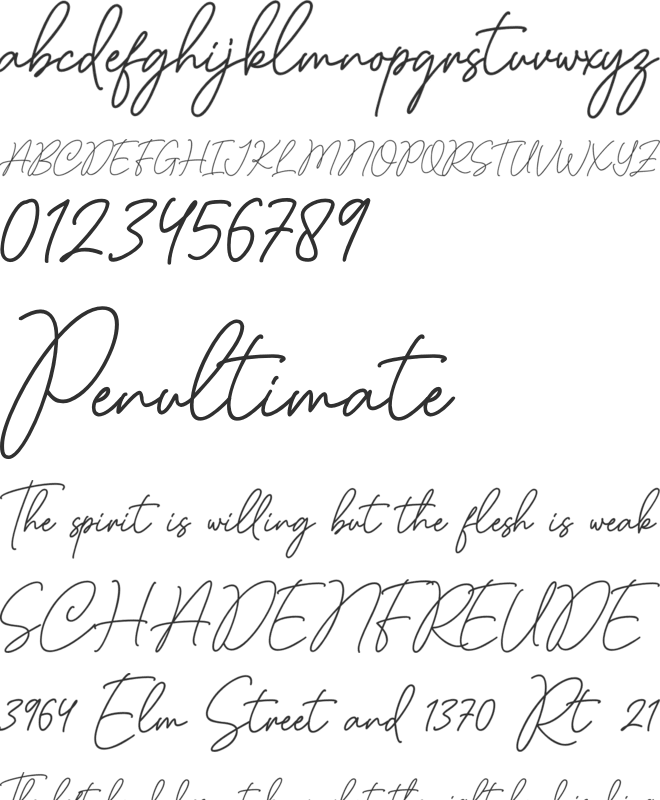 Claudiana font preview