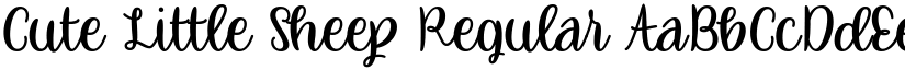 Cute Little Sheep Regular font