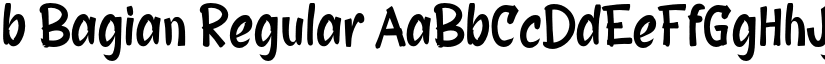 b Bagian Regular font