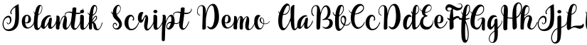 Jelantik Script Demo font