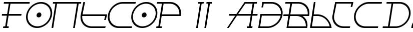 Fontcop II font
