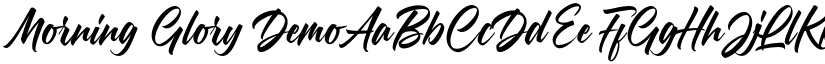 Morning Glory Demo font