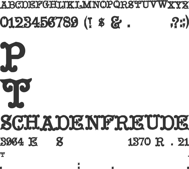 Mustachio font preview