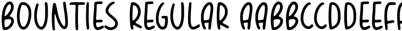 BOUNTIES Regular font