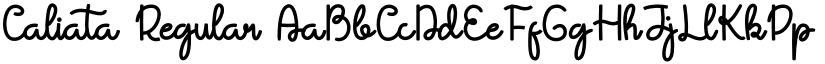 Caliata Regular font