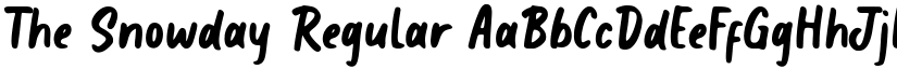 The Snowday Regular font
