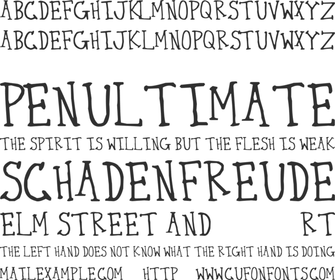Thirty Seven font preview