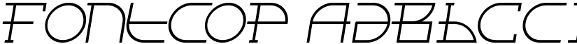 Fontcop font