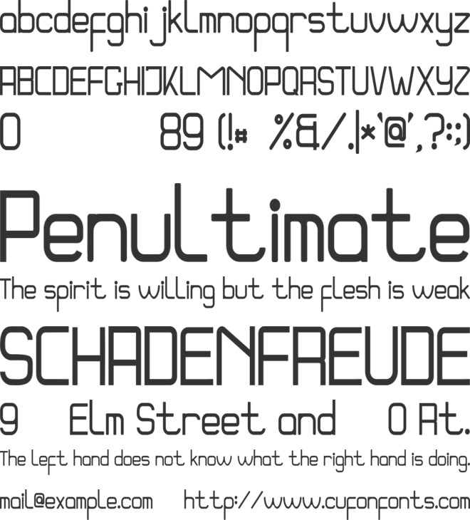 Andalusia - Personal Use font preview
