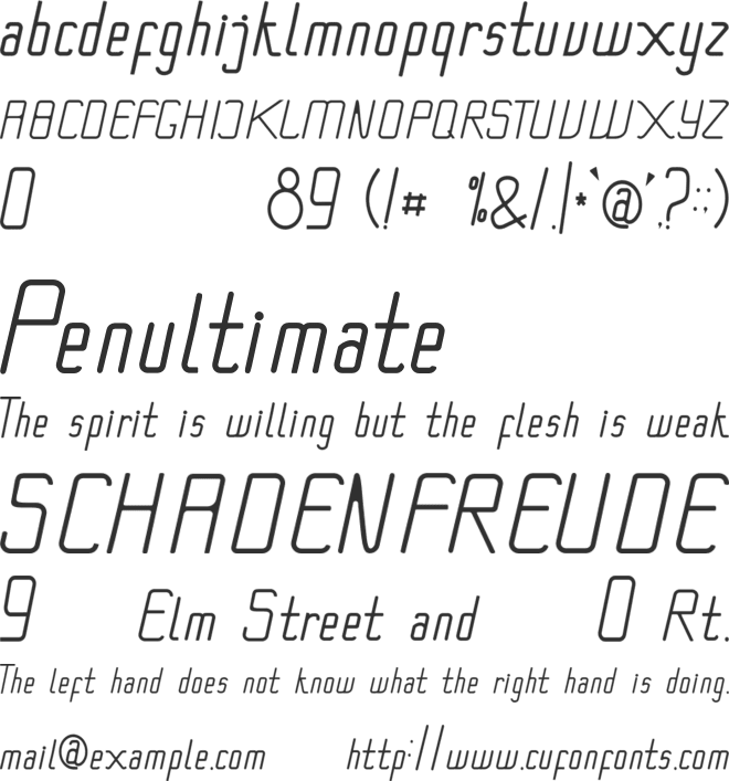 Arkarna - Personal Use font preview