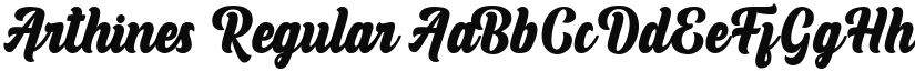 Arthines font download