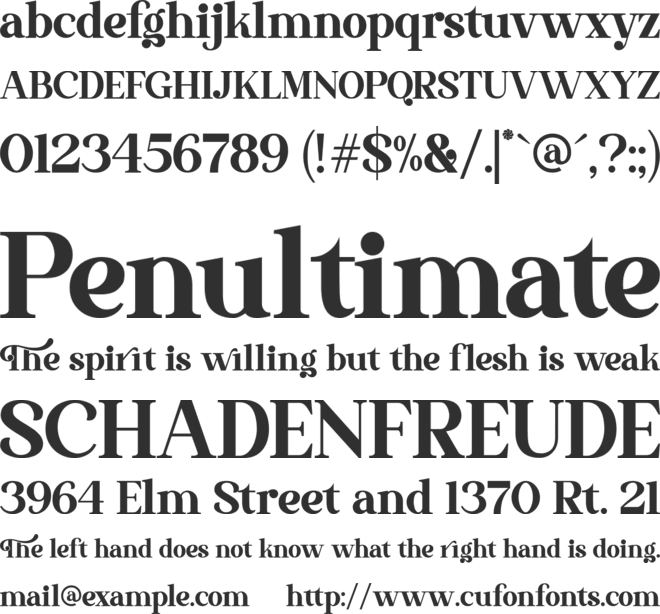 The Thesla Ohago font preview