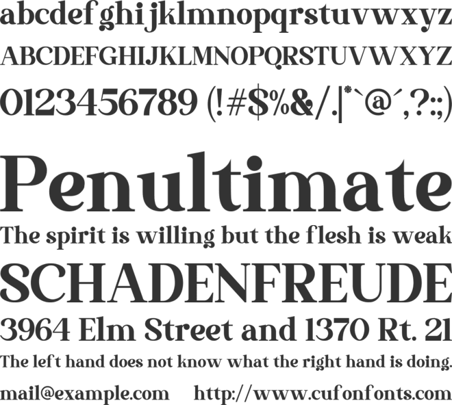 The Thesla Ohago font preview